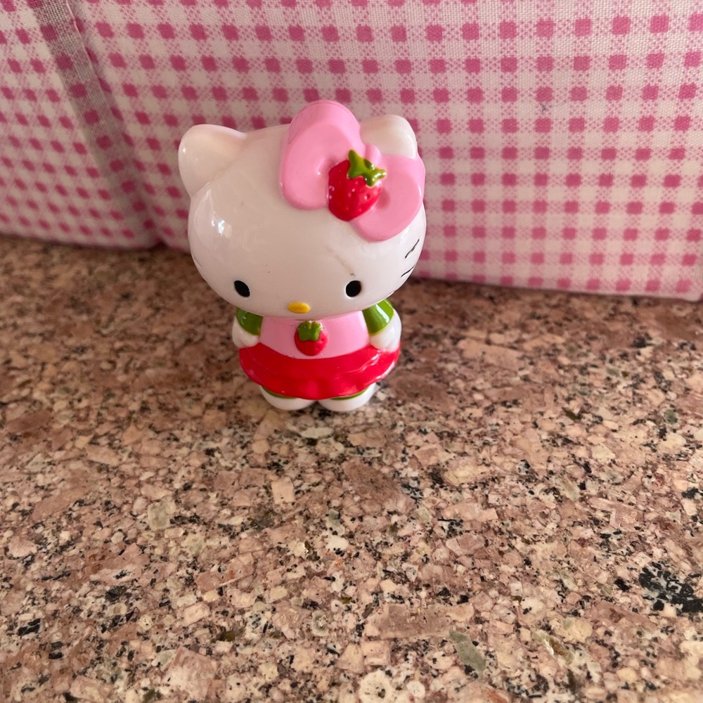Hello Kitty Figurine with Strawberry